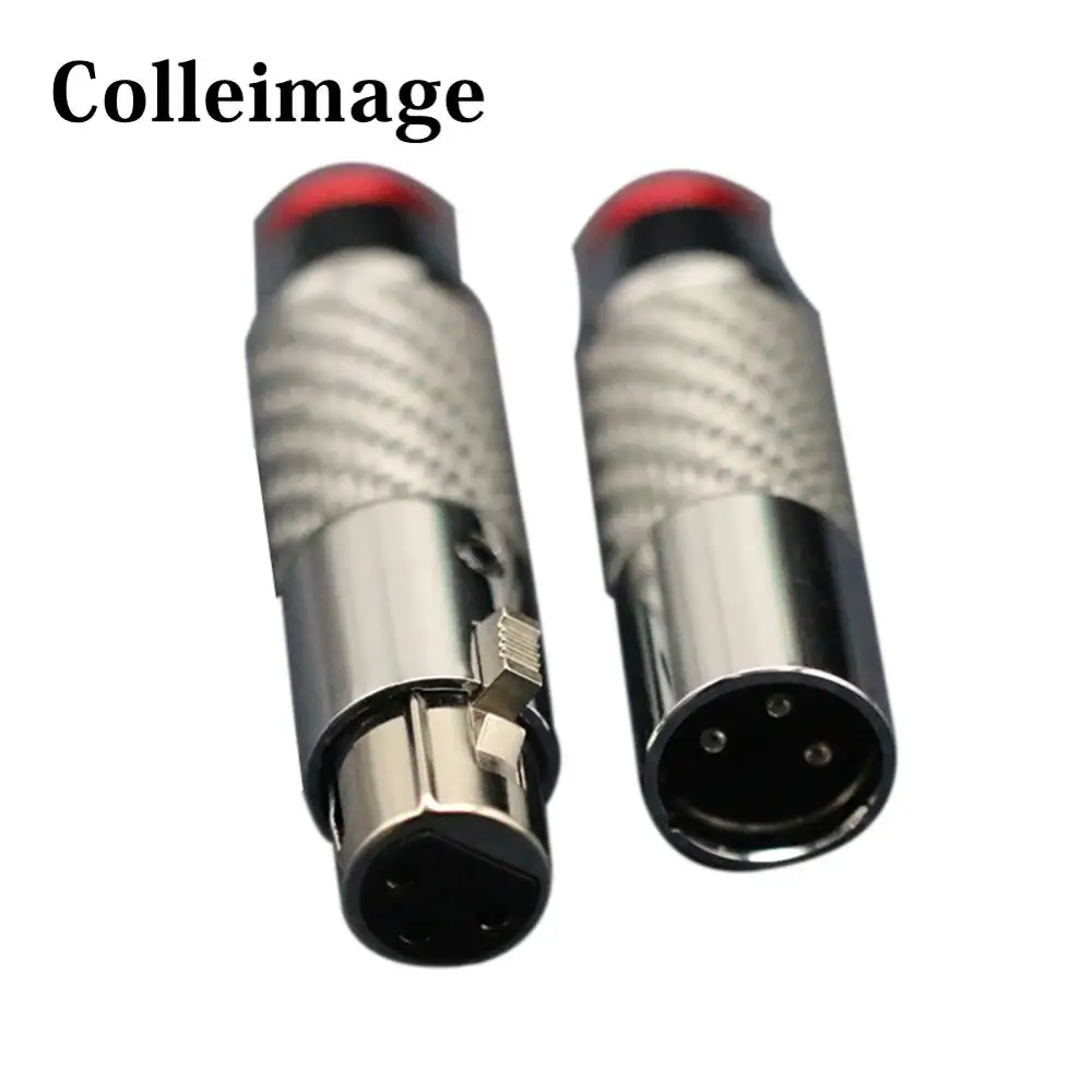 

Colleimage Hi-End 3 Pin Carbon Fiber XLR plug Microphone Hifi Audio XLR 3 pins Connector to RCA Adapter Transmitter