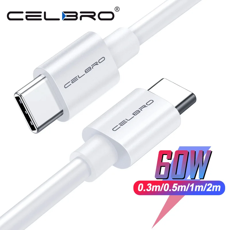 

60W Usb C To Usb C PD Cable Type C To Type C Quick Charge 4.0 for Xiaomi Mi 9 Mix Alpha Redmi Note 8 Pro 7 Samsung Note 10 Plus