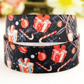 

7/8'' 22mm,1" 25mm,1-1/2" 38mm,3" 75mm Christmas printed Grosgrain Ribbon party decoration 10 Yards X-02713