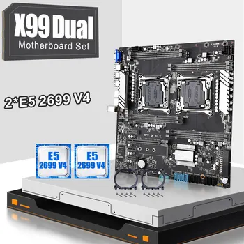 

JINGSHA X99Dual CPU LGA 2011-3 Motherboard Set With 2PCS XEON E5 2699V4