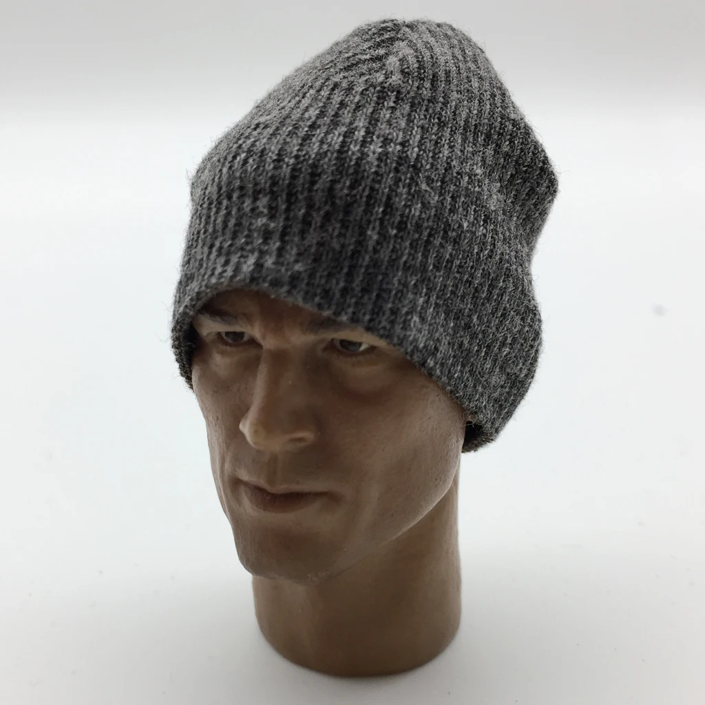 1/6 Scale Mens Gray Knitted Hat for 12'' Action Figure //Enterbay 1/6 Scale Clothes Clothing Accessories