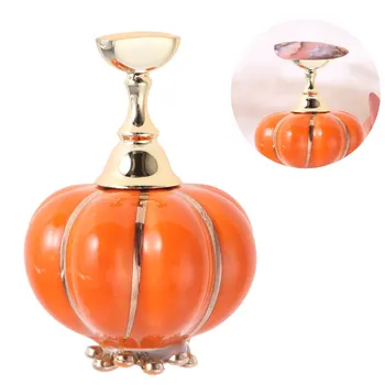 

Ceramic Pumpkin Nail Plate Practice Nail Plate Nail Display Stand Nail Tip Holder Nail Art Tool With Magnetic Lotus Base for Hom