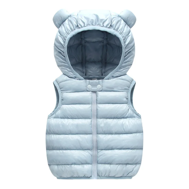 Жилет для мальчиков детская зимняя одежда для маленьких девочек детские куртки Теплый жилет для малышей