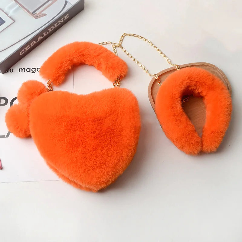 Y2k Heart Shape Plush Crossbody Bag Soft Fluffy Shoulder Bag - Temu