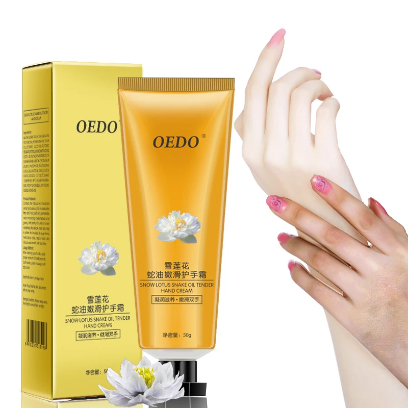 

50g Snow Lotus Snake Oil Tender Hand Cream Hand Care Antibacterial Anti-chapping Whitening Nourishing Anti-Aging Skin Care TSLM2