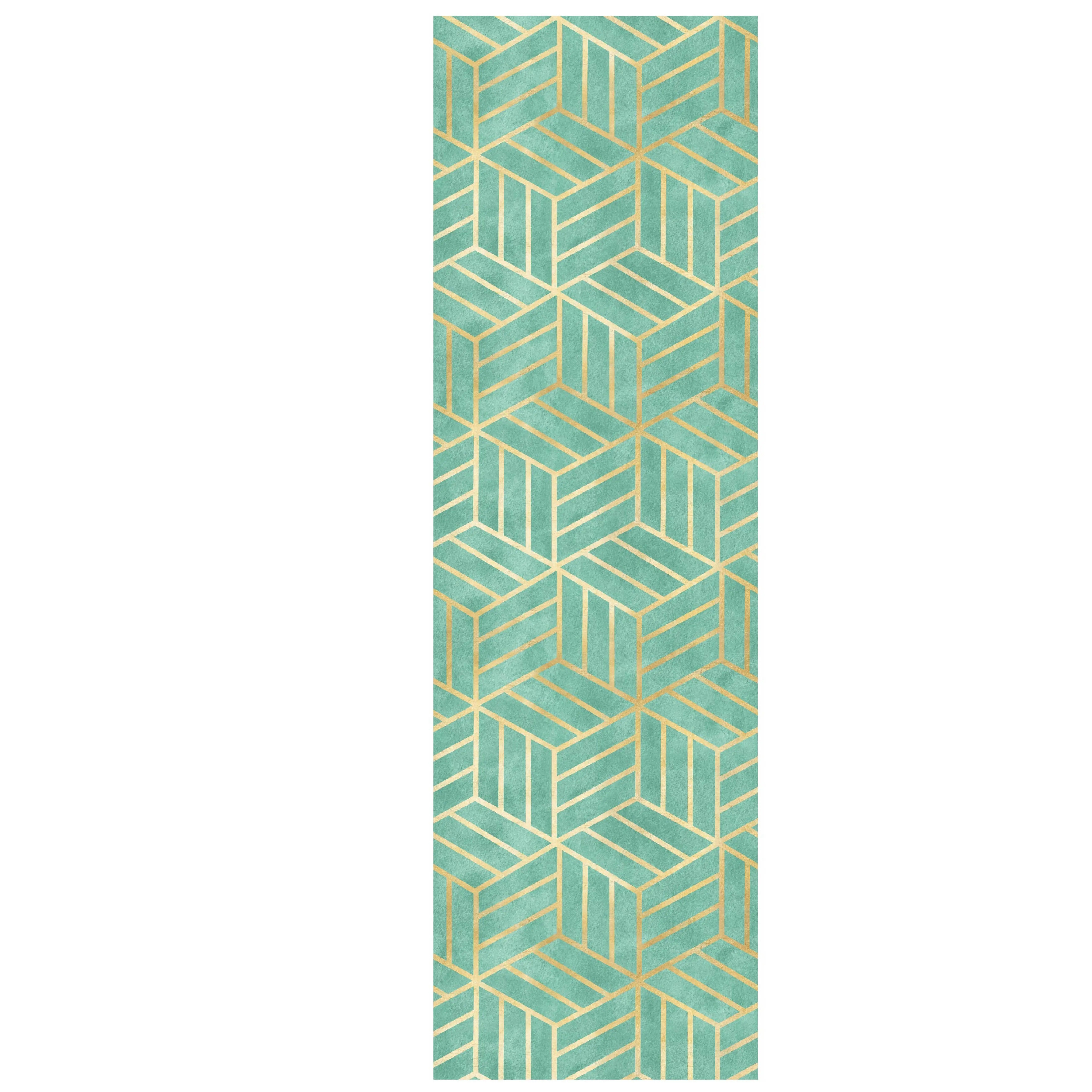 hexágono casca e vara papel de parede