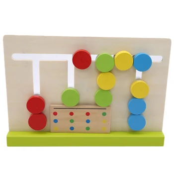 

1 Set Preschool Training Learning Toys Baby Four Colors Matching Puzzle Game For Early Childhood Education Toys