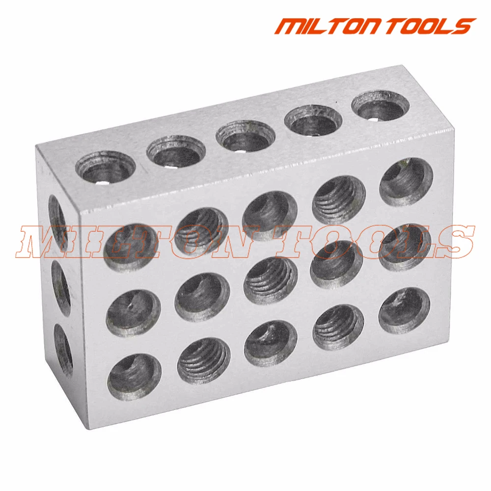 x 1 in Steel Hardened Precision Calibrate 1-2-3-Gauge Blocks 2 Pack 3 x 2 in