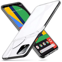 Crystal Clear Silicone TPU Phone Case | Non-Yellowing, Ultra-Thin, Transparent Back Cover for Pixel 4A 4G (Clear)