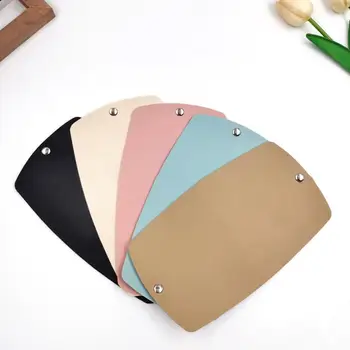

Portable Solid Color Faux Leather Dustproof Folding Face Cover Storage Pouch Mask Storage Box Storage Case
