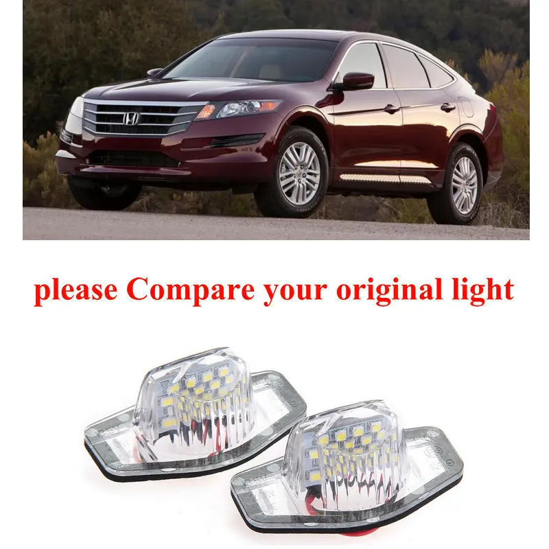 2 лампы ксенон белый светодиодный номерной знак огни для honda crosstour 5d 10-14 ошибок canbus