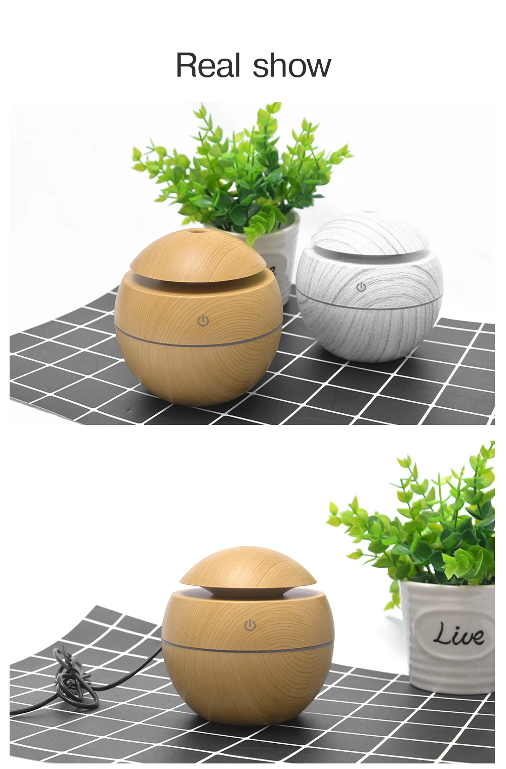 HUMIDIFICATEUR,YELLOWMini humidificateur USB'air électrique pour