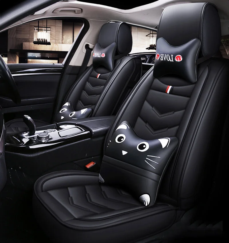 

Luxury PU Leather car seat cover 4 Season For Peugeot 205 206 207 2008 3008 301 306 307 308 405 406 407 auto Interior Car shape