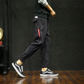 

Ropa De Hombre 2019 Autumn Pants Webbing Pants Men's Plus Size Corduroy Casual Pants Trousers Harem Pants