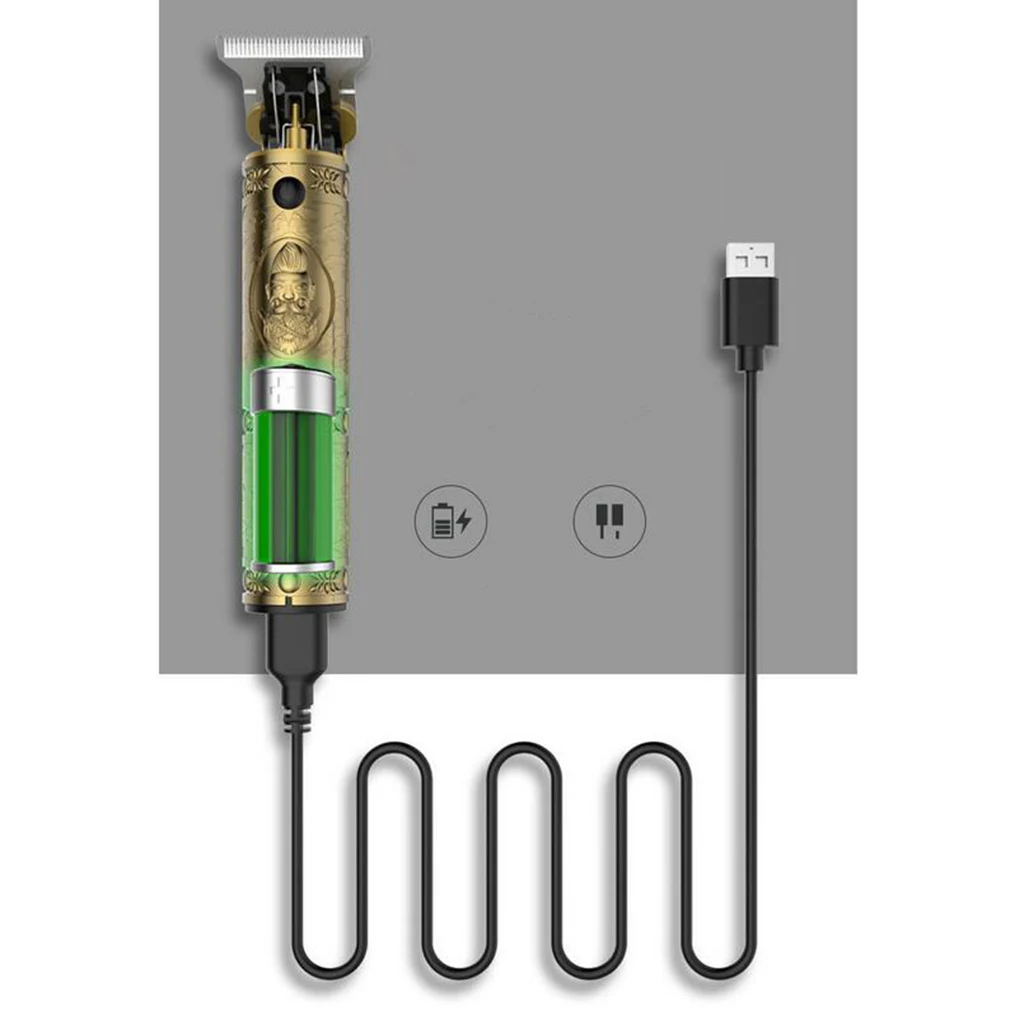 Профессиональная электрическая машинка для стрижки волос T9 USB перезаряжаемая Pro