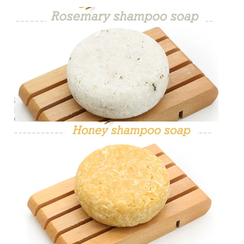 2Pcs Natural Organic Solid Shampoo Soap Bar Anti-Dandruff Eco-Friendly