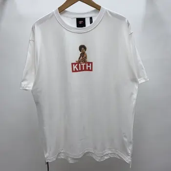 

2020 Brand New Kith X Biggie Box Logo T-Shirt Men Women Oversized Couples 100% Cotton T Shirt Men Tees