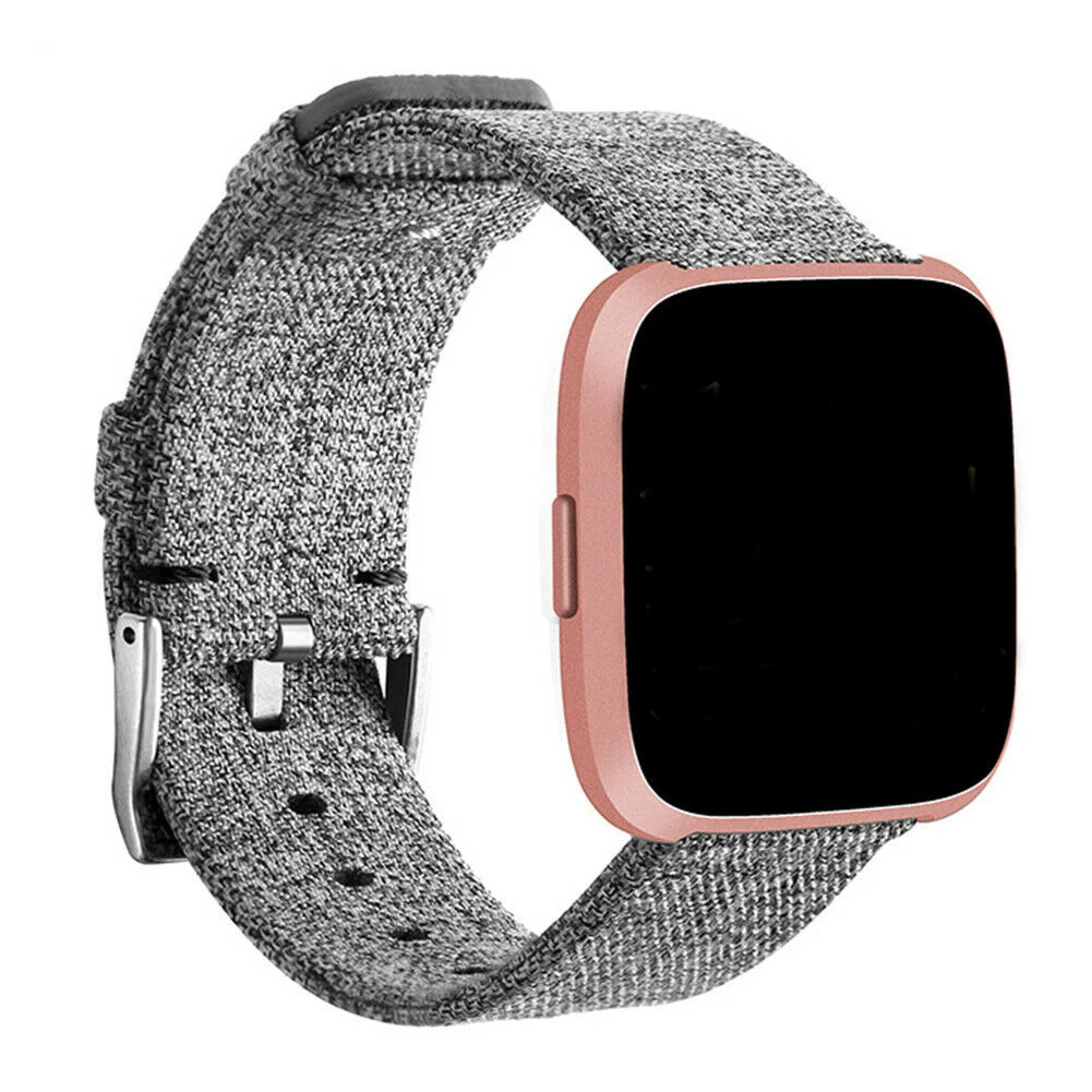 Watch Replacement Watch Sports Band Canvas Wristband Compatible with Fitbit Versa/Versa 2 for Men and Women versa watch band