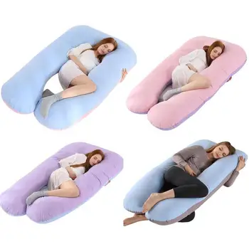 

Women Pregnant Pillow Big Size Comfort U Pillow Full Support Body Cotton U Bed Pregnancy Shape Pillow Maternity