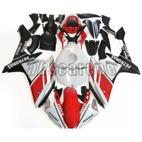 Полный комплект обтекателей для мотоцикла Yamaha YZF1000 R1 2007 2008 YZF R1 08 ABS пластик впрыска кузова-глянцевый белый красный черный
