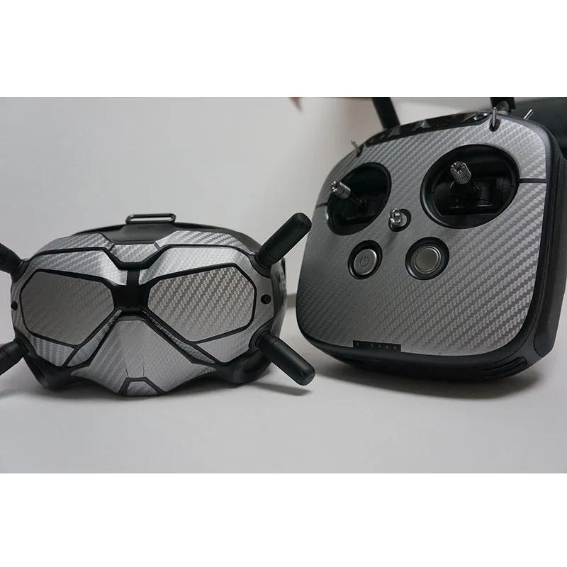 DJI FPV Sticker Skin Protective Cover DJI Goggles FPV Accessories Carbon Fiber Stickers Customizable Patterns V2 drone accessories