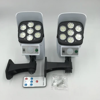 

77 Led Multi Function Simulation Solar Energy Monitoring Remote Control of Courtyard Outdoor Solar Light Motion Sensor