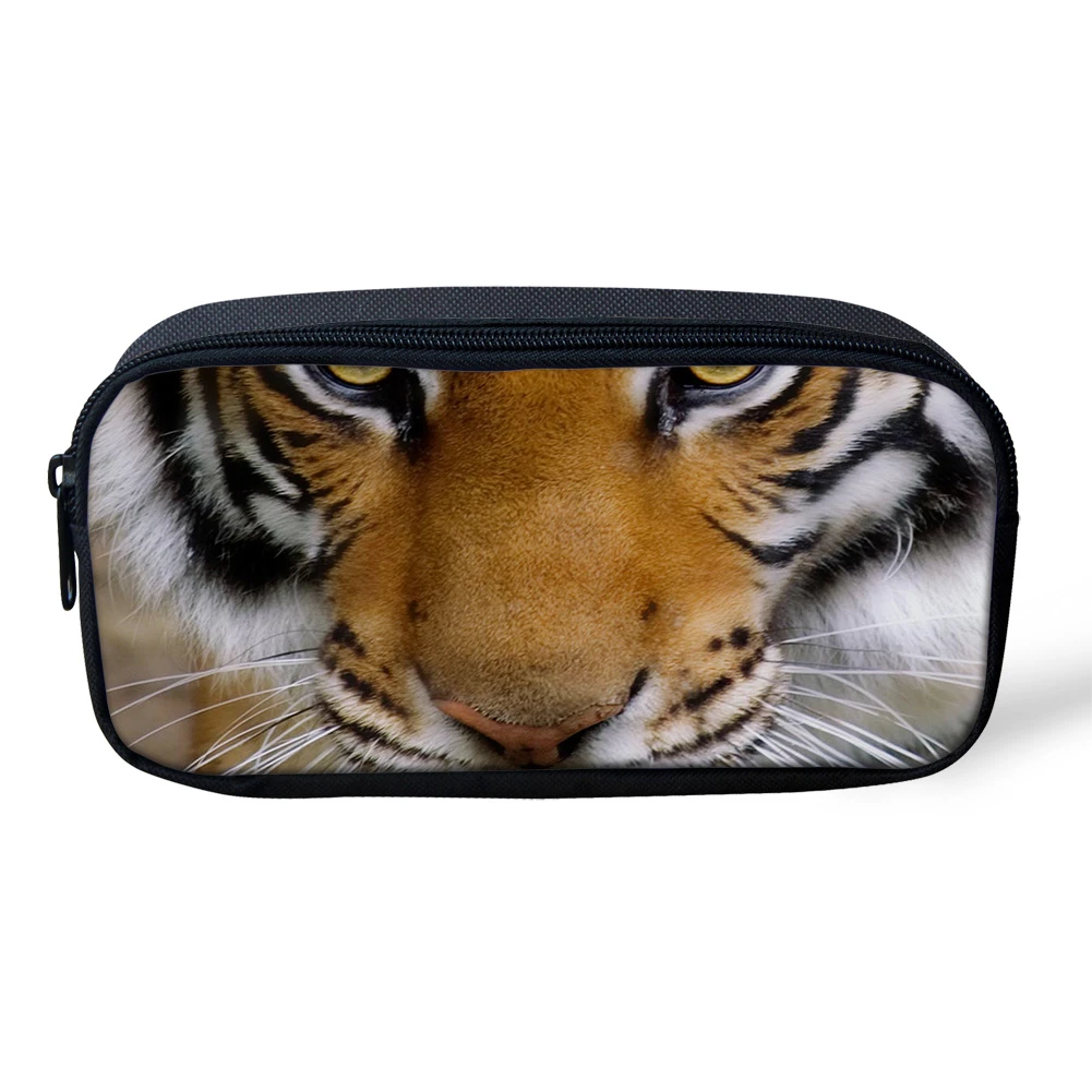 Animal Tiger Beard Asia carnívoro de cosméticos de impresión bolsos de maquillaje para mujeres estuche para lápices Kawaii cosméticos bolsas para viaje|Bolsas y estuches de cosméticos| - AliExpress
