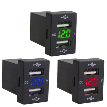 

Car Charger 2.1+2.1a Quick Car Usb Socket Charger For Smartphone With Led Usb Car Adapter Charger 12v For Toyota Usb Charger