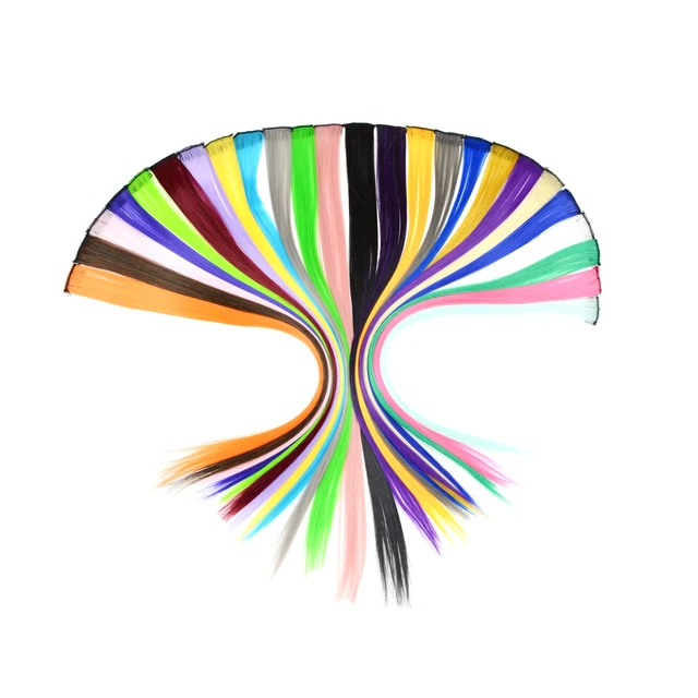 22″ De Coloridos Postizos Sintéticos: ¡Tu Estilo, Tu Expresión!