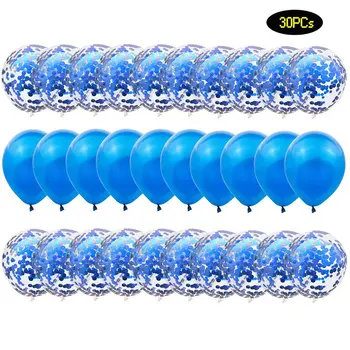 

30Pcs Party Balloons Wedding Decoration Birthday Party Balloons Gold Sequin Latex Balloons Rain Silk Curtain Party Suit