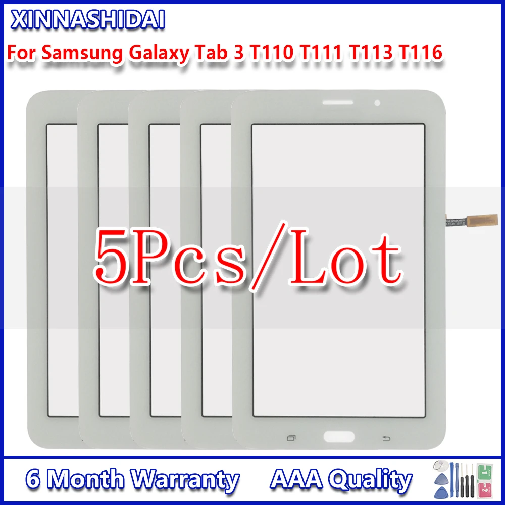 5 шт./лот для Samsung Galaxy Tab 3 Lite T110 SM-T110 LCD T111 ЖК-экран T113 T116 ЖК-дисплей сенсорная панель