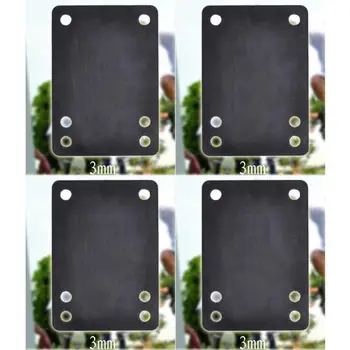 

4pcs 0.12"/3.0mm Soft Skateboard Riser Shock Proof Pads Longboard Shockpads