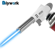 DIYWORK пламенный пистолет сварочный газовый зажигатель Зажигалка 920 металлический пистолет фонарь Газ Бутан сварочный фонарь для кемпинга Пешие прогулки портативный