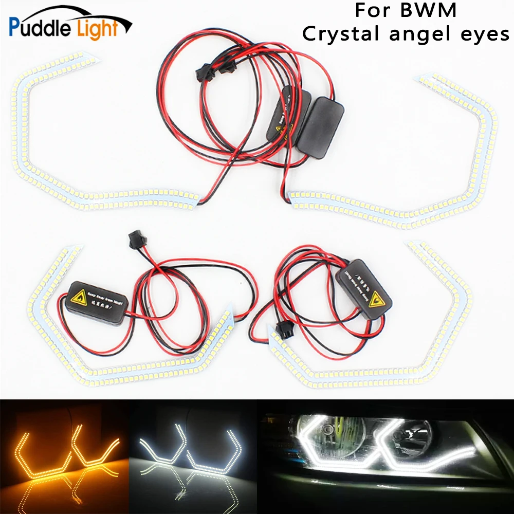 

Angel Eyes Tuning For BMW F30 F34 F31 M2 M4 F31 F80 F83 F81 E46 F82 Concept Style LED Halo Xenon Halogen Headlight Accessories
