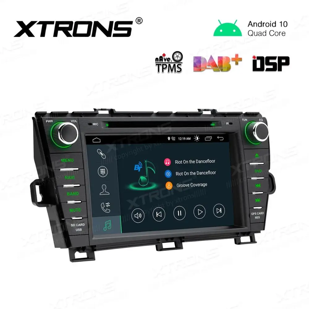 " Android 10,0 Q OS автомобильный DVD Мультимедиа gps радио для Toyota Prius 2009-2013(правый руль) с полной поддержкой выхода RCA