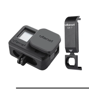 

FFYY-Ulanzi G8-3 Vlog Camera Case for Gopro 8 Black & Ulanzi G8-7 for Gopro Hero Black 8 Battery Cover Lid Removable Type-C