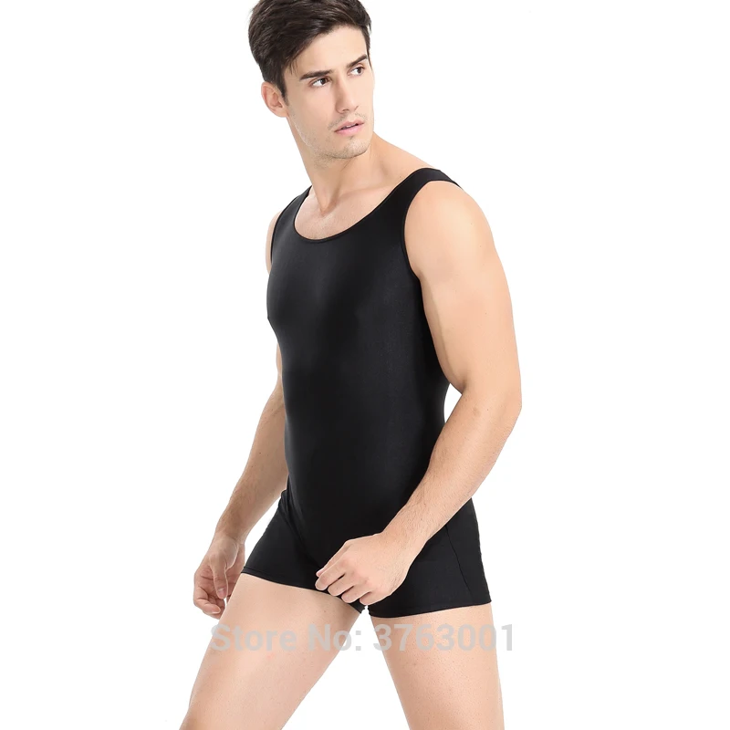 Man\'s Bumps Fitness Jumpsuit Weightlifting Clothes Nylon Biketard Dance Leotard Dancewear Gymnastics suit Large size Vest