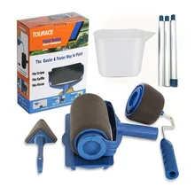 Kit de pinceaux à rouleaux pour la peinture de la maison, multifonctionnel, ensemble d'outils, 8 pièces, pour décorer les murs