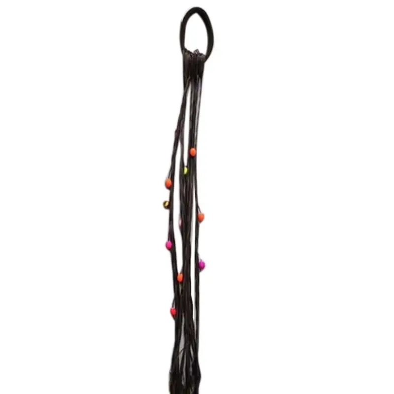 Girls Wig Hair Accessories Elastic Hairband Colorful Hair Lace Twist Braid String Children Headband Headwear 3