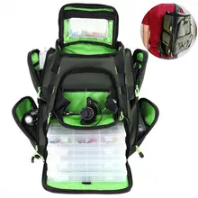 39x35x16 см большой емкости 7.5L рюкзак Открытый рыболовная Катушка Чехол Инструменты снасти сумка с 4 шт. приманка коробка
