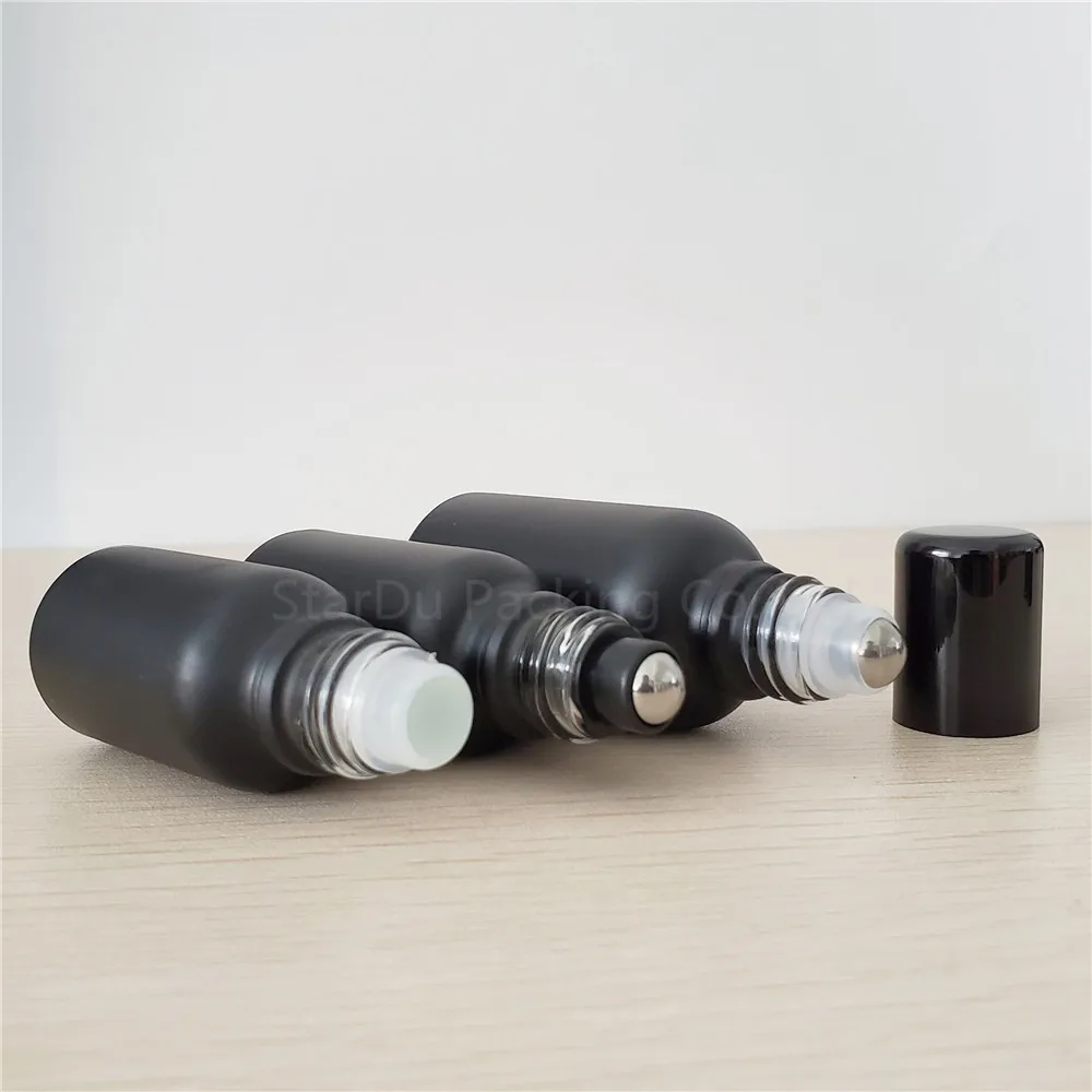 Preto para os Óleos Frasco de Perfume Frasco de 100ml 50 30 20ml Rolo no Essenciais Recarregáveis Desodorante Containers 100pcs 5ml ml 15 10ml 13 100pcs 5ml ml 15 10ml ml ml