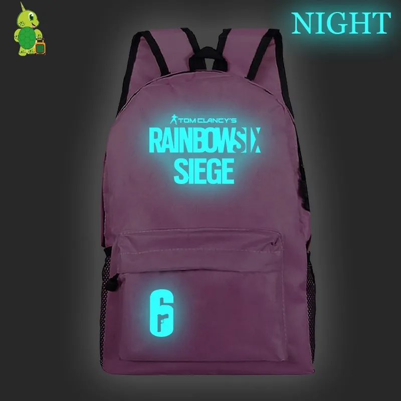 Игровой рюкзак Tom Clancy's Rainbow Six Siege, школьные сумки для подростков, женский и мужской рюкзак для ноутбука, дорожные сумки, детские сумки для книг - Цвет: 7