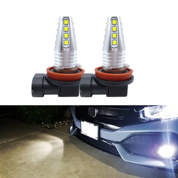 

2x Auto H11 LED Fog Light H7 H8 9005 9006 HB3 HB4 LED DRL Lamp For VW Polo Golf 4 5 Hyundai Elantra Sonata Sentra White
