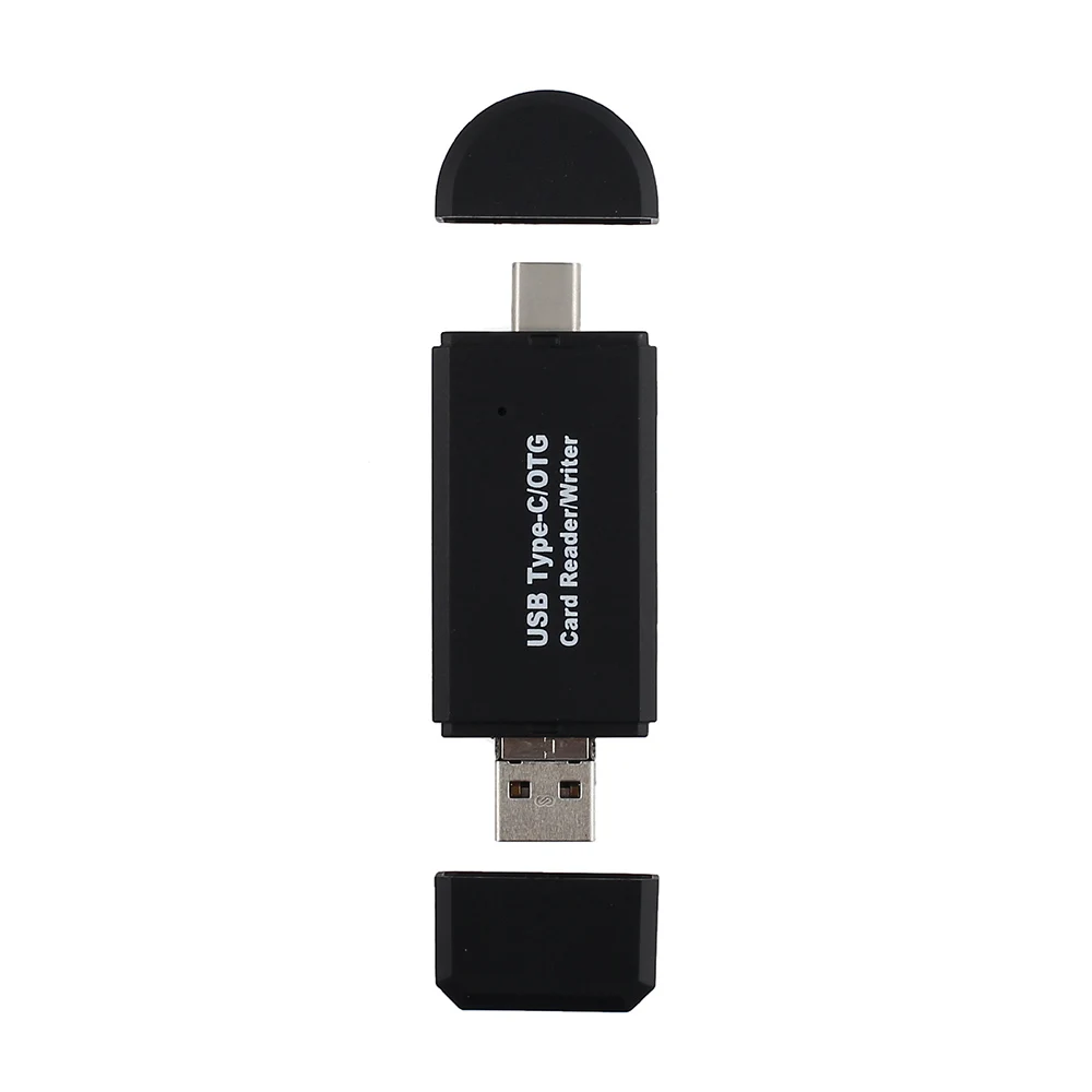 3 в 1 OTG кардридер type C USB Micro USB комбо в 2 слота TF SD устройство для чтения карт памяти Поддержка компьютера type-C мобильный телефон ноутбук