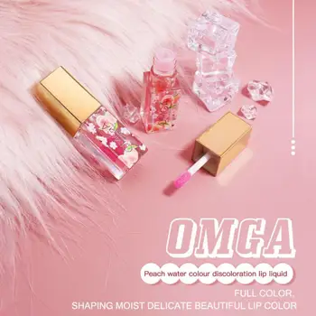 

Warm Color Change Lip Cosmetics Peach Watery Lip Gloss Moisture Nourish Lip Makeup Lip Care Lipgloss Liquid Lipstick 1PCS TSLM2