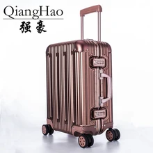 QiangHao чехол для тележки на колесиках Алюминиевый сплав чехол на колесиках сумка для ручной клади высокого качества