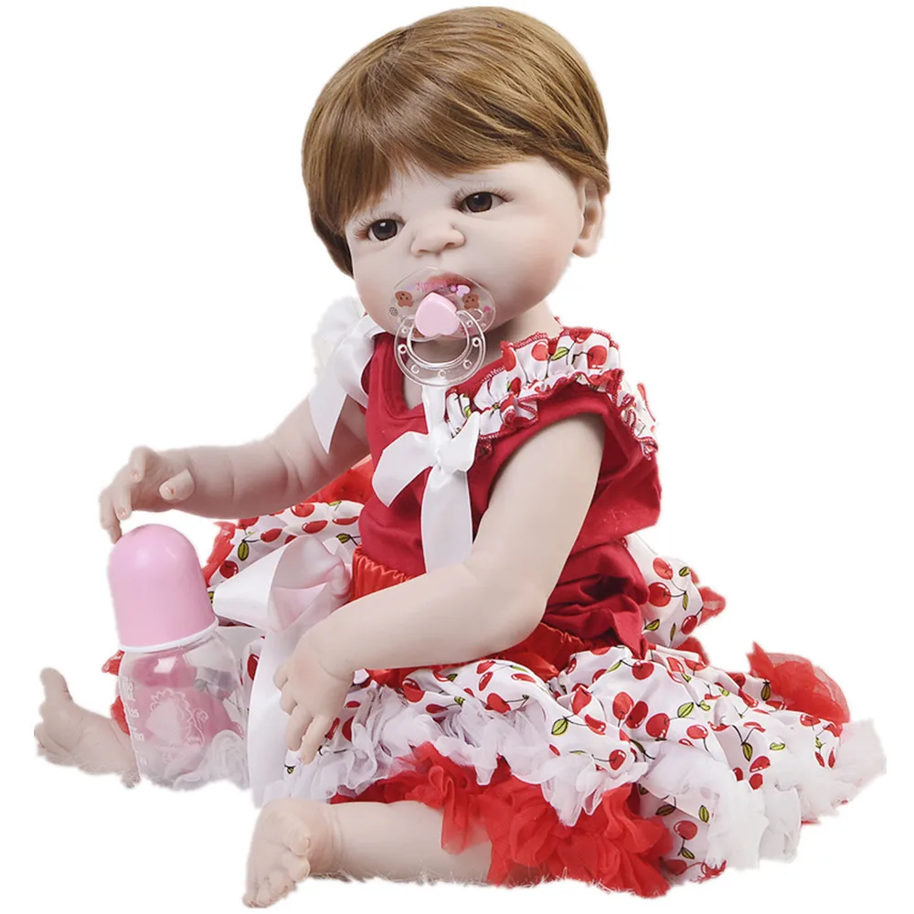  Keiumi 23-Inch All Silica Gel Genuine Product Reborn Baby Doll 57 Cm Model Infant Confinement Nurse