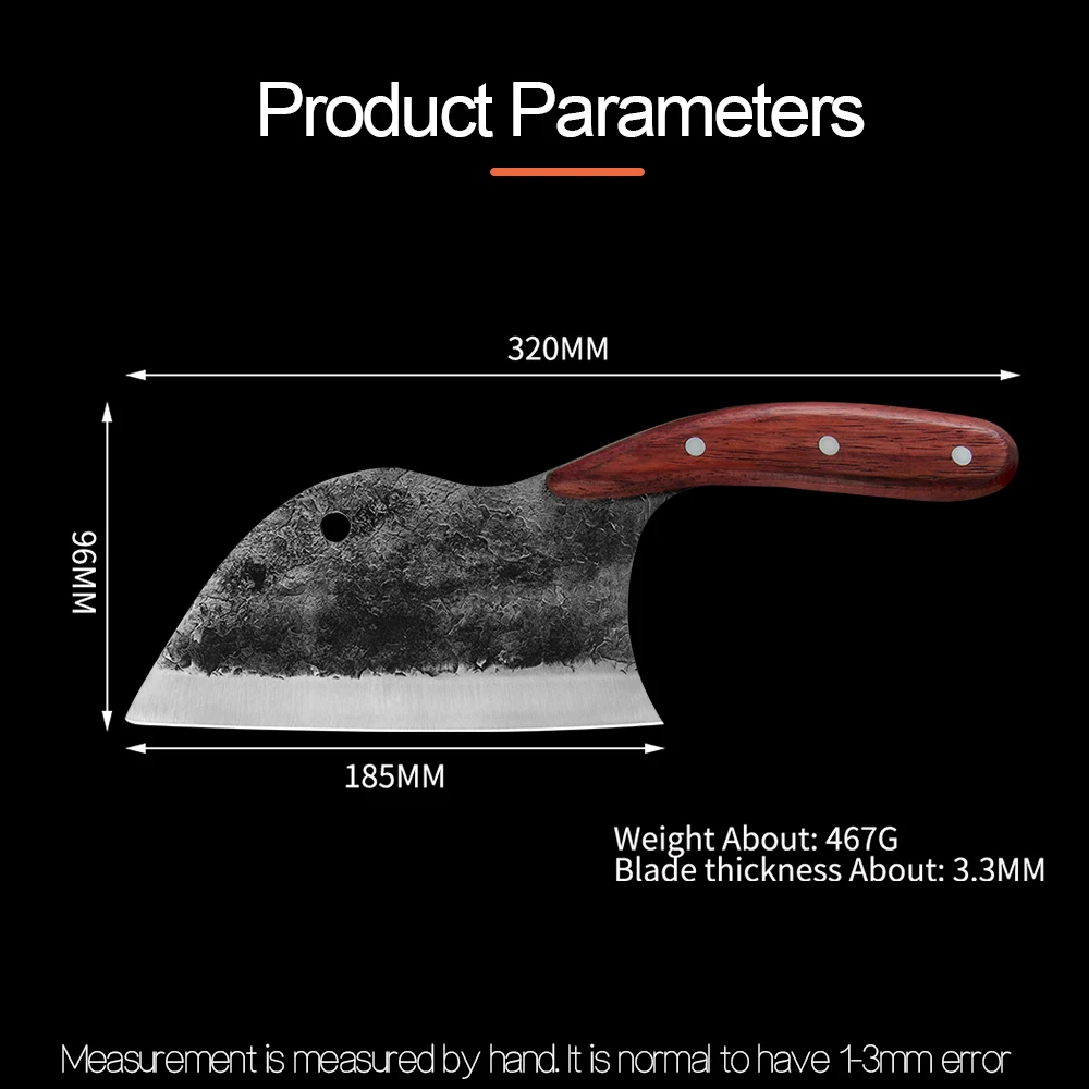 5cr15不锈钢红花梨木7寸锻打菜刀详情 (9)