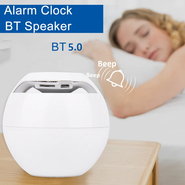 Luz nocturna mejorada, altavoz Bluetooth, Radio despertador, cargador USB,  reloj Digital, Radio FM, temporizador de siesta, pantalla de Sensor  automático - AliExpress