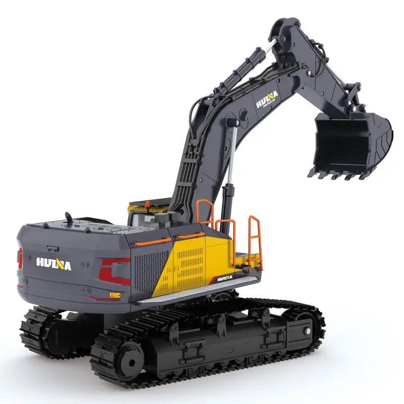 HUINA 592 1:14 Big Remote Control Alloy Excavator 22 Channels Simulation RC Excavator Construction City Trucks Vehicle Boys Toys 6